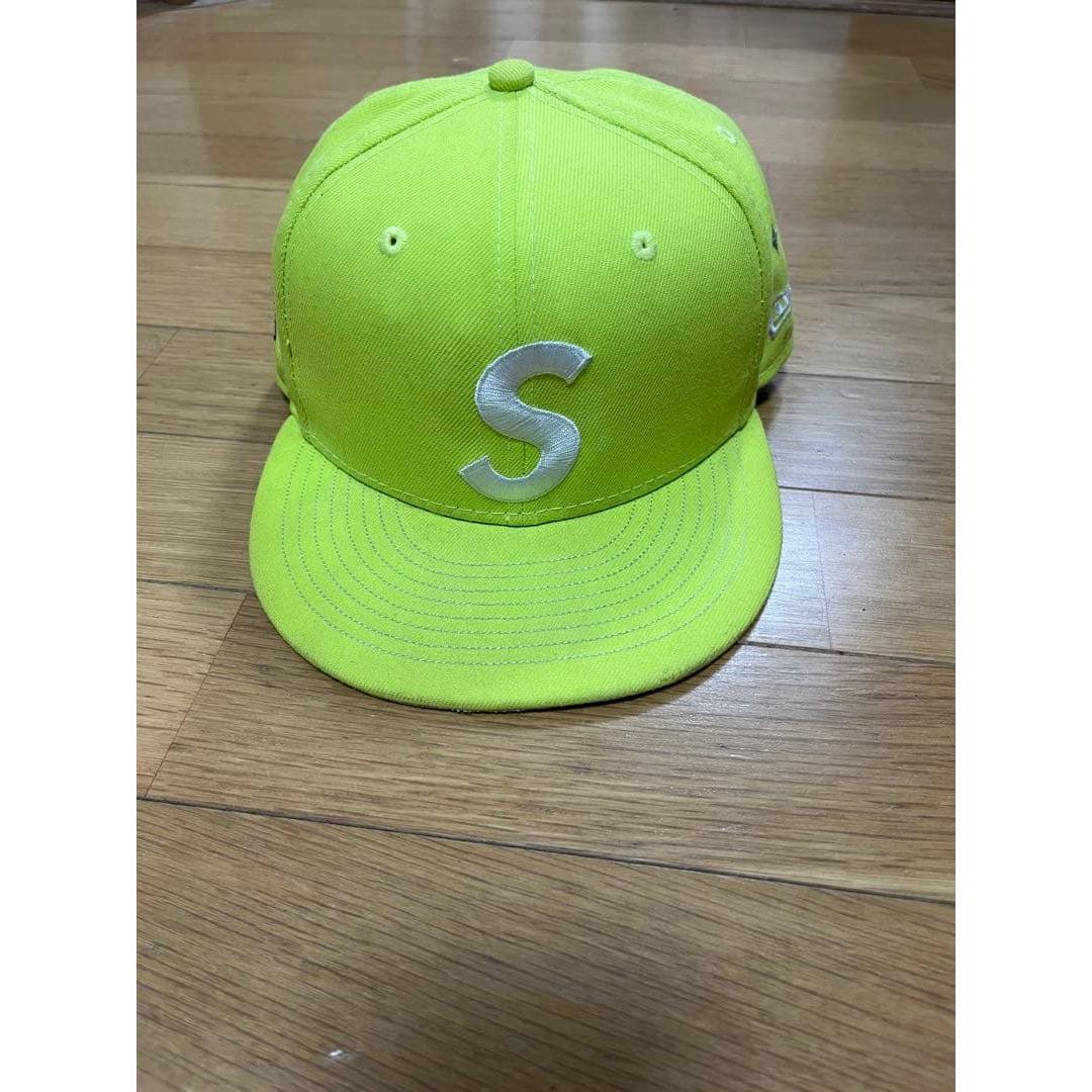 Used Supreme New Era Characters Cap Yellow Green 7 3/8 58.7