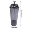 Practical Clear Straw Holder with Dustproof Lid Convenient Plastic Beverages Drinking Straw Dispenser Chopsticks Holder