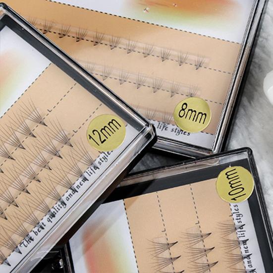 57 Pcs Individual FALSE Eye Lashes 8 10 12mm Black Eyelashes Extension Cluster