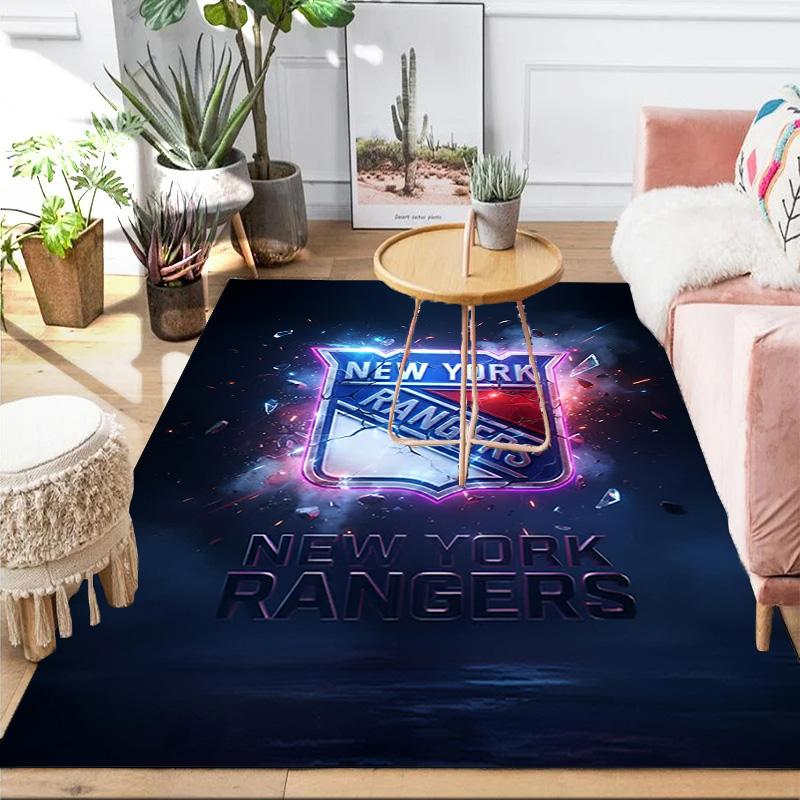 New York Crest Area Rug Suitable for Indoor And Outdoor,Carpets for Kitchens, Homes, Offices, Living Rooms,Home Decor,Christmas Gift