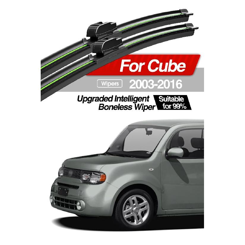For Nissan Cube Z11 Z12 2003-2016 Front Windshield Wiper Blades 2pcs Windscreen Window Accessories 2004 2005 2006 2010 2013 2015