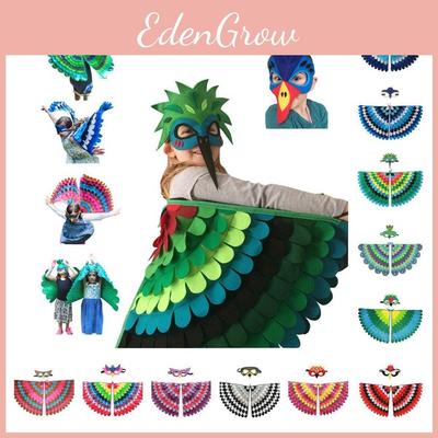 Birds Costume Halloween Wing W Mask Kids Children Fancy Animal Outfit Cosplay