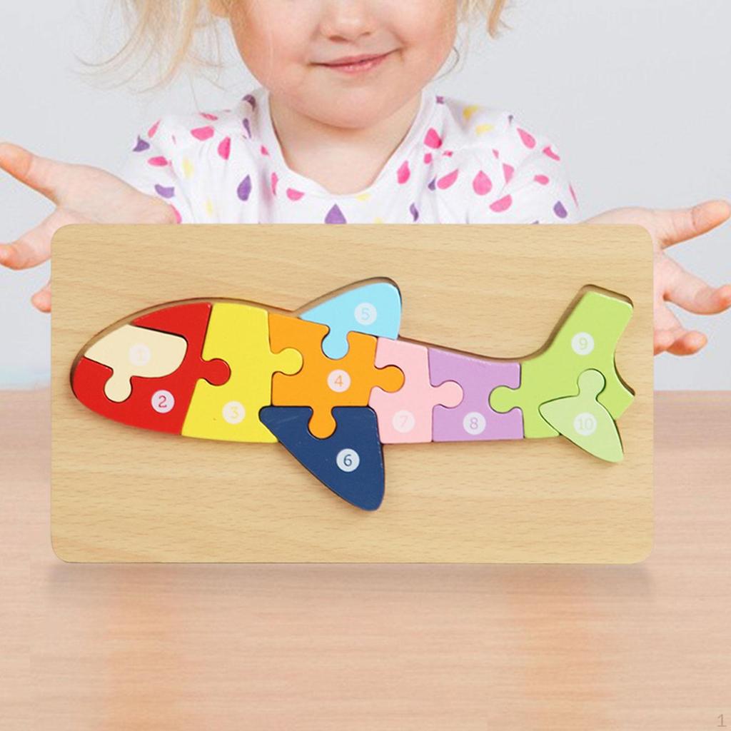 Jigsaw Wooden Puzzle, Activity Toys, Early Development, Preschool Travel Toy, Montessori Toys for