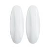 Crochets adhésifs - 3M - Medium - Plastique - Blanc - Lot de 2 crochets et 4 languettes