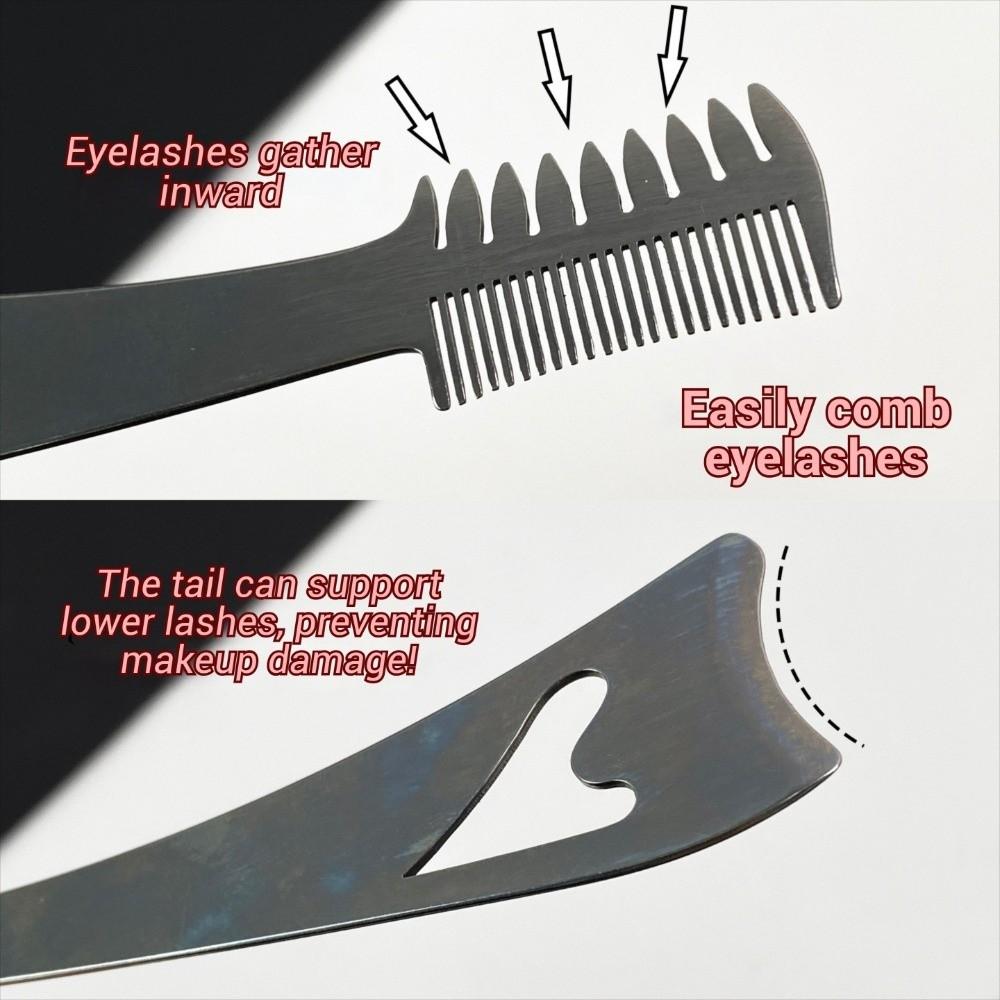 Delicate Finish 3-In-1 Eyelash Brush Long Wear Eyeliner Aid Tool  Makeup Artist