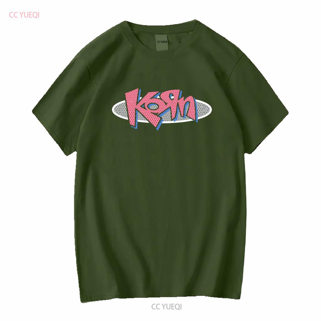 Vintage lata 90. Koszulka zespołu Nu Metal Korn Giant Metka Rozmiar XL 1996 Czarny vintage Wypłukana Wygodna męska moda Rozciągliwy Casual