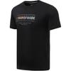 Li Ning Wade Series T-shirt de sport à col rond et manches courtes pour homme à séchage rapide avec lettres réfléchissantes Noir ATSR287-1
