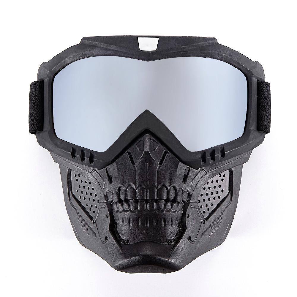 Maska czaszki Ochrona lokomotywy Okulary terenowe Maska diabła Gogle motocyklowe Gogle motocyklisty
