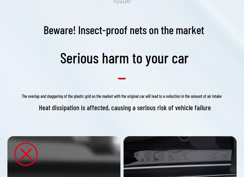 Tesla Model Y/3 Insect Net AC Protective Hood Cover