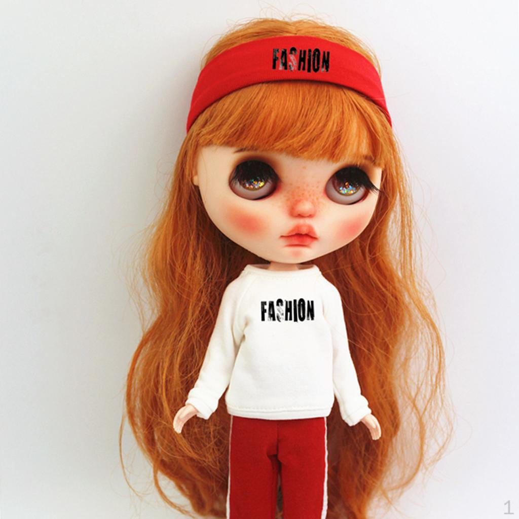 

Sweat Band Headband For 12 Dolls Clothing Accessories червоний