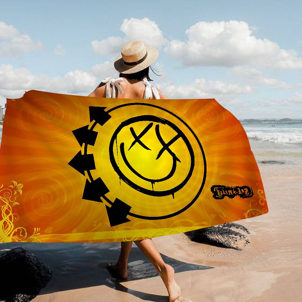 B-Blink 182 BAND Beach Towel Colorful Bath Towels For Girl Microfiber Quick Dry Sand Free Beach Yoga Spa Gym Pool