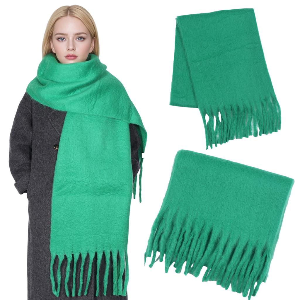 Winter Cashmere Scarf For Women Men Thick Solid Scarves Pashmina Blanket Wraps Soft Neck Warm Bufanda Shawls Long Poncho Echarpe