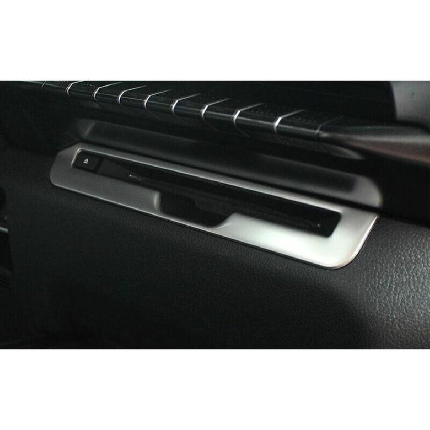Console CD Button Control Frame Trim For Lexus UX200 250h 2019-2023 Silver Steel