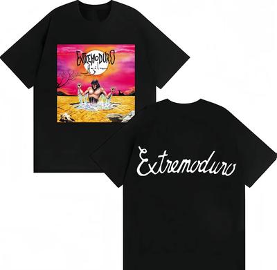 Rock Band EXTREMODURO Agila Album Cover T-shirt Heren Dames Mode Vintage Hip Hop T-shirts Katoen Oversized T-shirts Streetwear
