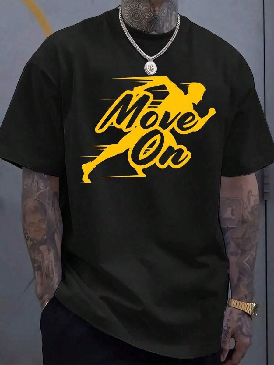 

1E Graphic Tees Unisex s Move On Graphic T-Shirt M