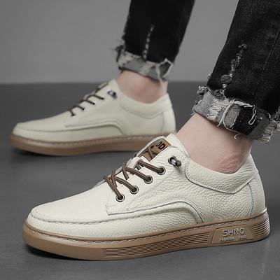 Nuove Sneakers Outdoor in Pelle Bovina da Uomo di Design con Suola Morbida Traspiranti Scarpe Sportive Uomo Moda Casual Leggere Zapatos De Hombre