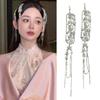 Elegant Tassels Hair Clip For Women Girls Versatile Alloy Long Tassels Hair Accessories  Simple Broken Hair Clip Gifts
