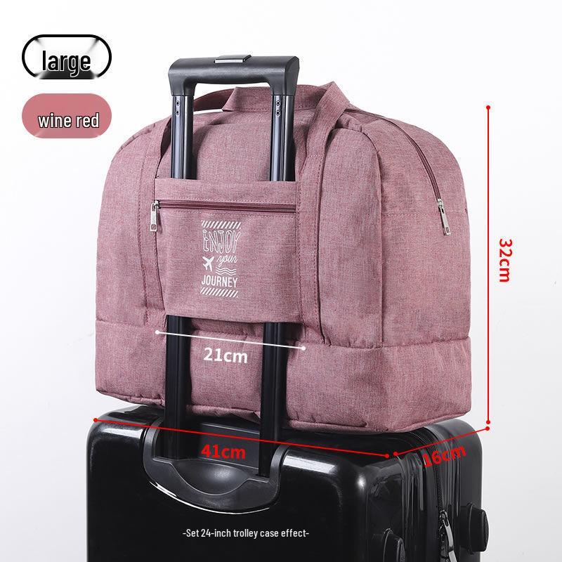 Trolley Sleeve Travel Bag: Portable, Waterproof, Unisex, Wet/Dry Separation, Fitness Equipment Wash Bag