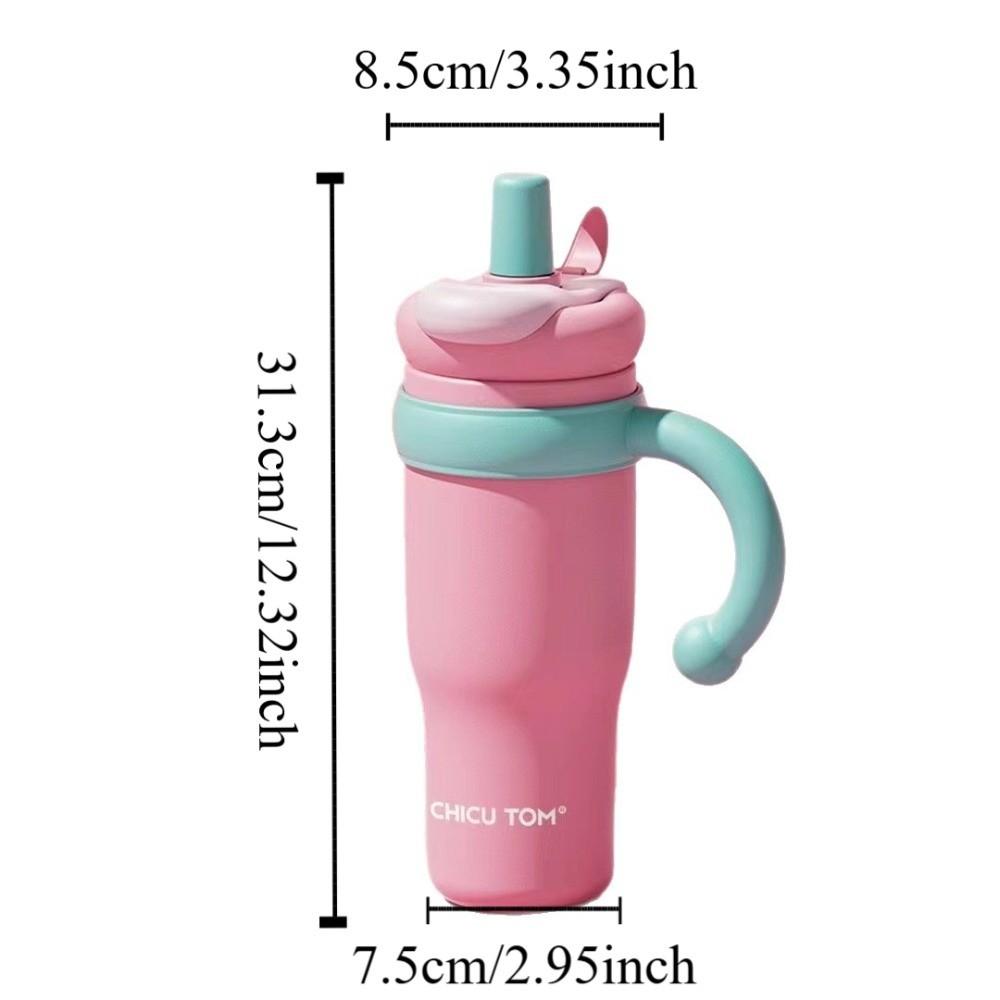 Leak Proof Outdoor Insulated Mug Creative Stainless Steel Vacuum Flask Cold Beverages Cups  Office