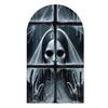 Halloween Ghost Decoration Spooky Light-up Wall Decor Lighted Hologram Scary Witch Clown for Horror Themed Party Haunted House Decoration