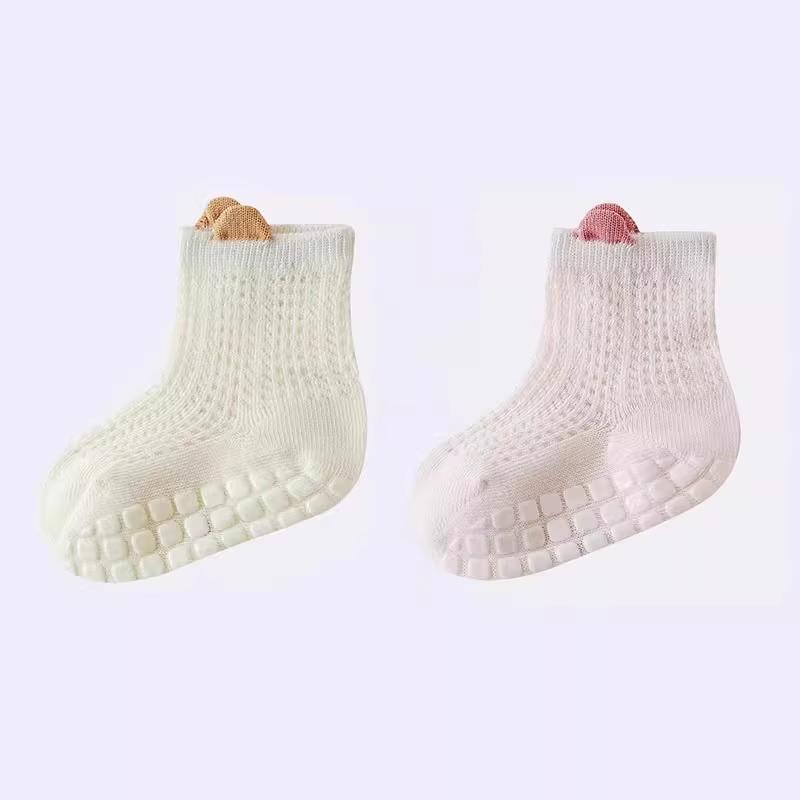 

Baby Non-Slip Mesh Socks for Summer - Breathable, Cool, Thin Style for Indoor Walking, One-Year-Olds