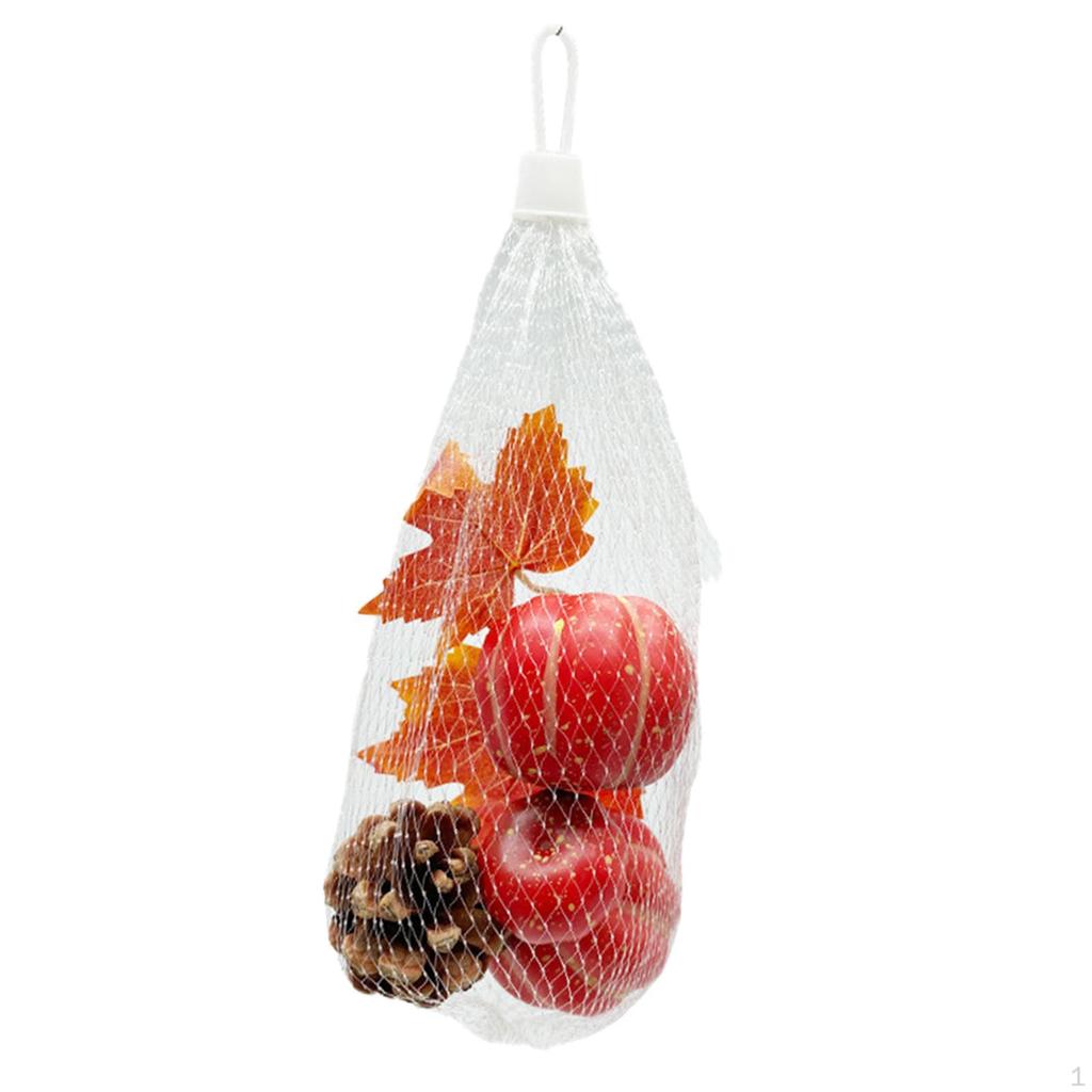 Autumn Fake Pumpkins Model Foam Maple Leaf Reusable Lifelike DIY Artificial Vegetables