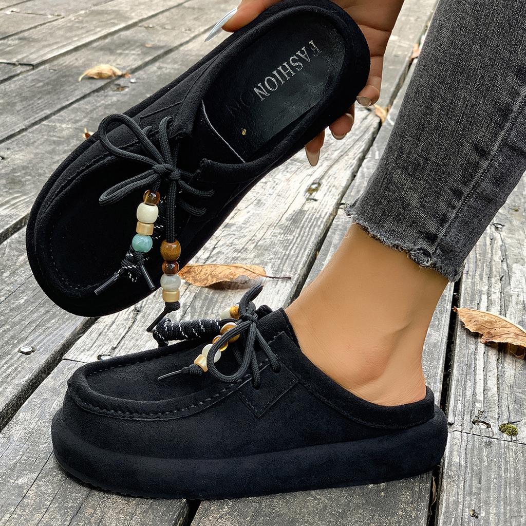 Women Sneakers Autumn Comfort Round Toe Sneakers Fashion Lace Up Casual Shoes Women Soft Non Slip Stitching Decoration Shoes