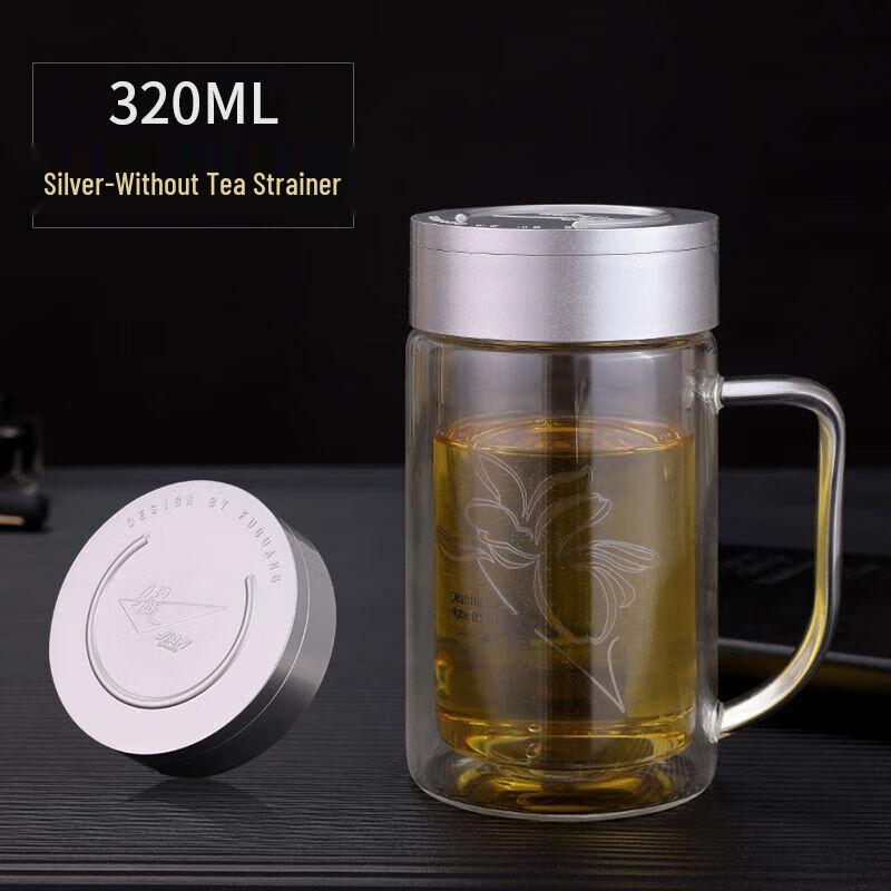

FUGUANG Double-Layer Glass Mug with Handle