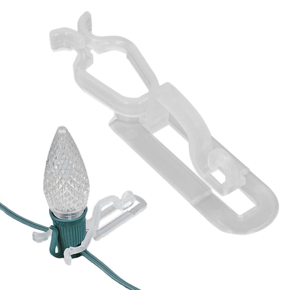 60Pcs Waterproof Christmas Light Clips 1.8 x 2 x 8.5cm Outdoor Light Clips  Light Installation