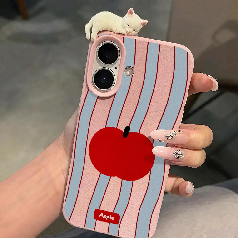 3D Phone Case for iPhone 11 13 17 Pro Max 17 Air Case iPhone 13 15 16 Pro Max 12 14 Pro Max 14 15 Plus Cute 3D Kitten Cartoon Leather