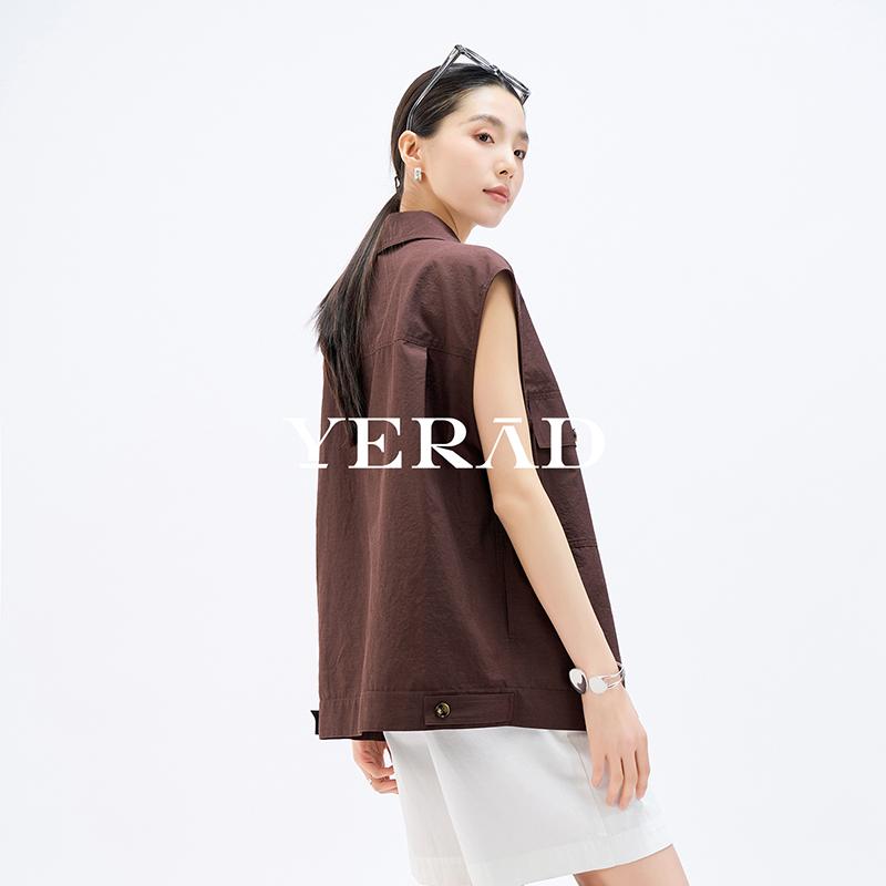 Yalida Lao Qian temperament loose sleeveless workwear vest women's top casual vest jacket