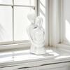 Couple Sculptures Home Decors Resin Hugging Lover Couple Statue Abstract Figurine for Shelf,Office,Living Room,Bedroom
