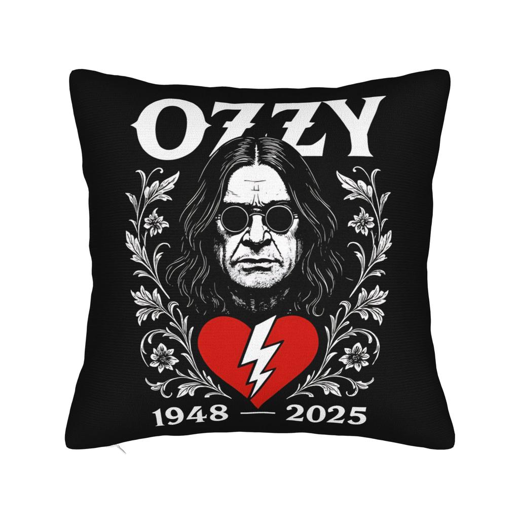 Ozzy Osbourne Pillowcases Merch Soft Cushion Cover  Throw Pillow Cover Bed Decorations Zipper Multiple Sizes