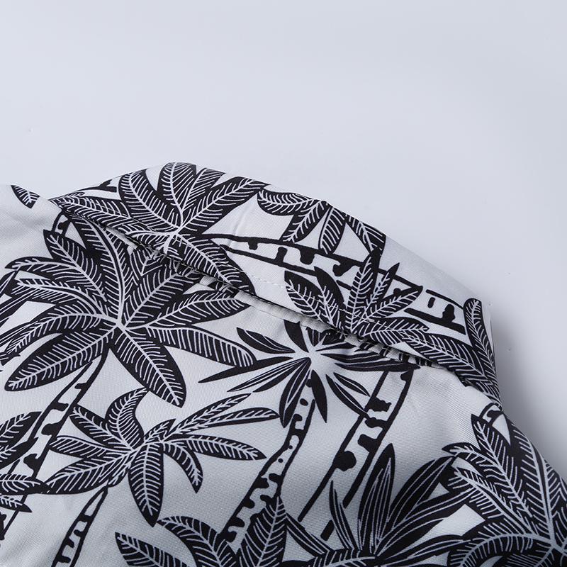 Men's Floral Beach Shirt & Shorts Set - Hainan Island Print, Plus Size, Perfect for Sanya or Hawaii Travel