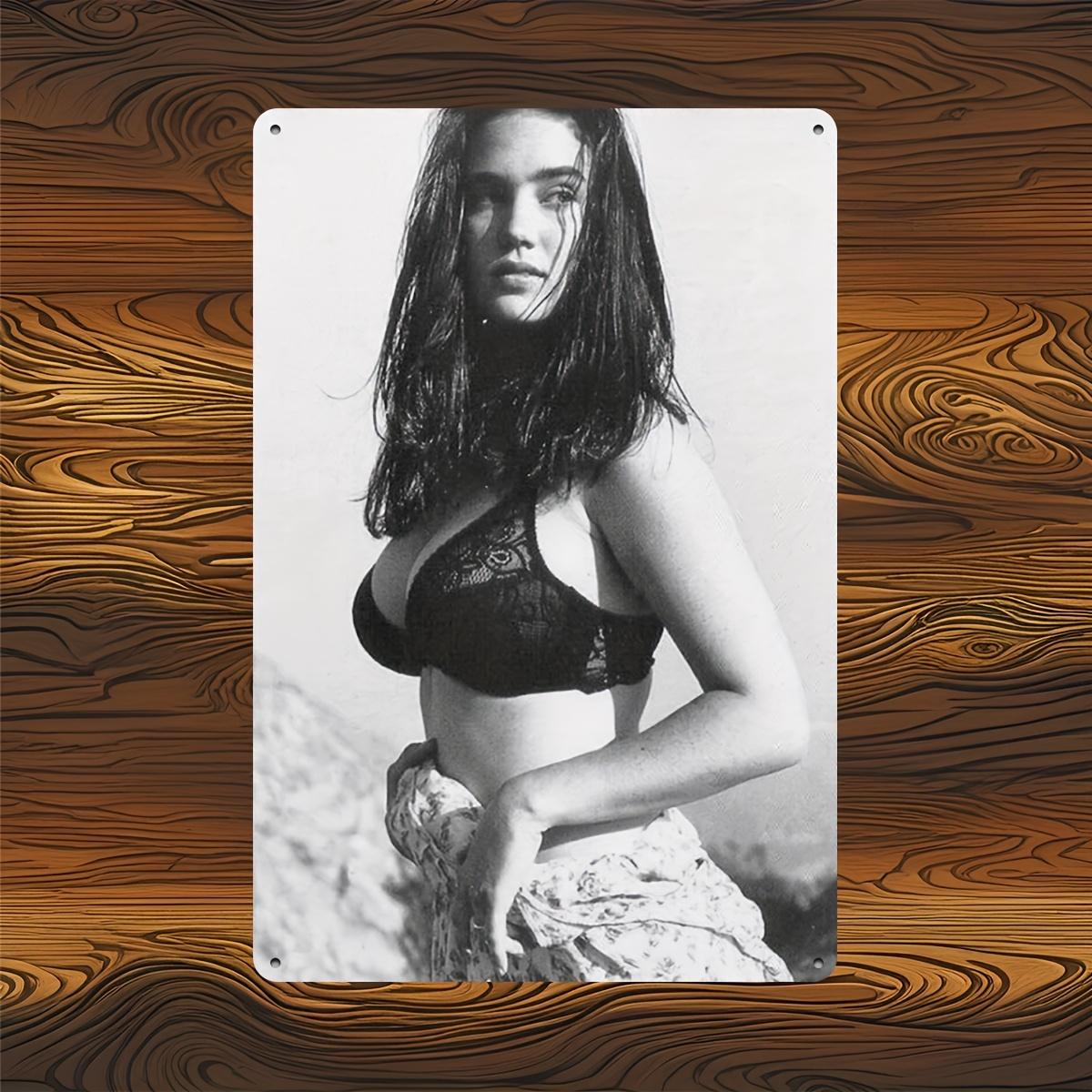 Vintage Metal Tin Sign Classic Movie Poster Film Star Home Theater Decor белый