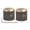 1Pcs2Pcs Metal Dome Knobs Electric Bass Guitar Knobs Volume Tone Control Knobs With Wrench Bronzebkcrgdblack Nickel