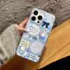Applicable To Apple 16pro Cute Miffy 13 Cartoon Mobile Phone Case Large Hole Transparent Iphone15 Glitter Protective Case