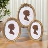 Retro Picture Frame,Decorative Photo Frame Antique Ornate Oval Photo Frame for Tabletop and Wall Display Home Decors