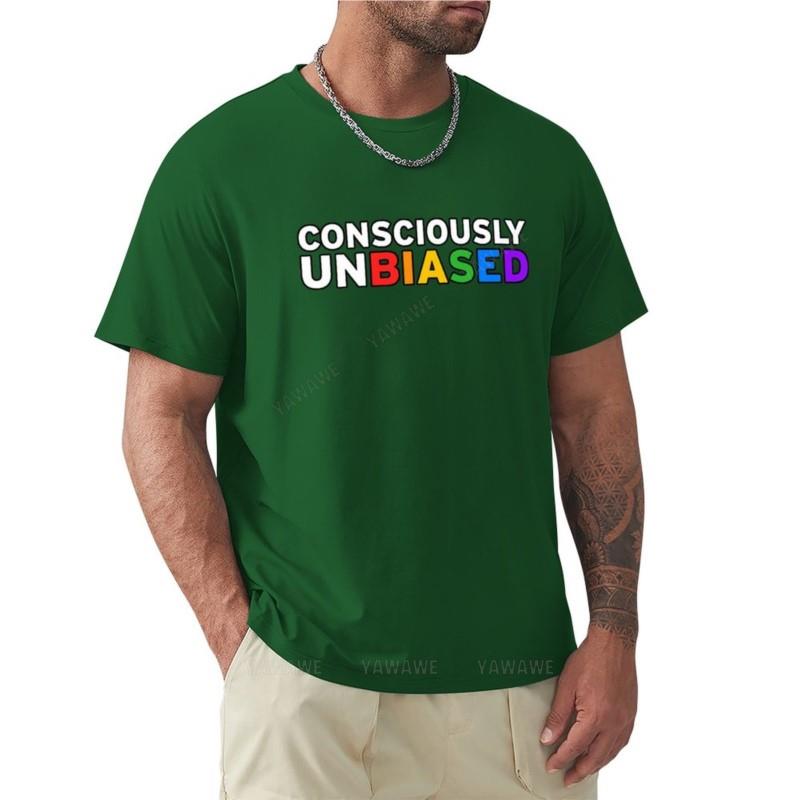 consciously unbiased t shirt TShirt Short sleeve tee black t shirts oversized t shirts fruit of the loom mens t shirts