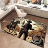 1Pc Cowboy Print Rug - home decoration Carpet For Living Room Bedroom Flooring Computer Chair Area Rug