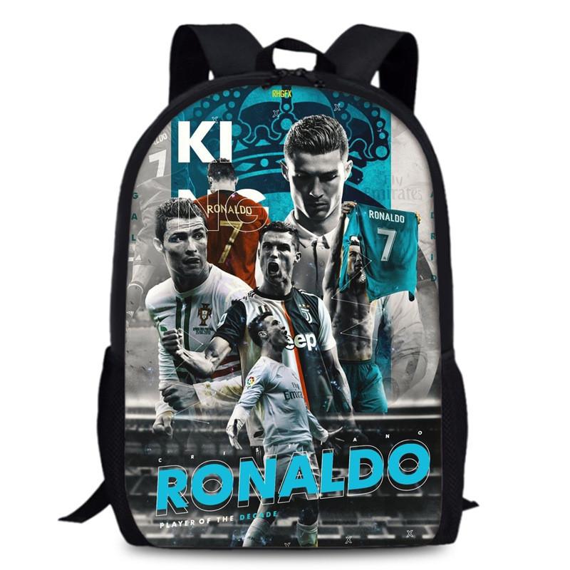 

Cristiano Ronaldo 15in Oxford Backpack Large Capacity School Bag Sports Travel Style 15