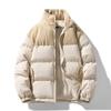 Winter Korean Version Cottonpadded Mens Thick Warm Coat Mens And Womens Casual Windproof Stand Collar