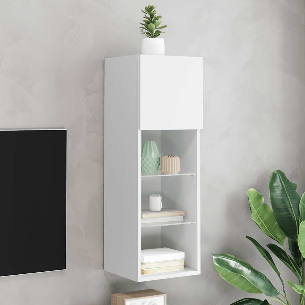 LED TV Stand In White 30.5 X 30 X 90 Cm