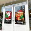 Christmas Santa Decoration Window Shop Static Electricity Glass Stickers, Door Stickers, Scene Setup Window Flowers Stickers