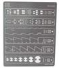 Stainless Steel Etched Paneling Guide Parts Set for Adding Detail To Gunpla and Other Robot Scale Models R-STYLE (Type C)