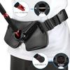 SANLIKE Gimbal Fighting Belt, Sea Fishing Rod Holder, Adjustable Waist Belt for Easy Storage, Black
