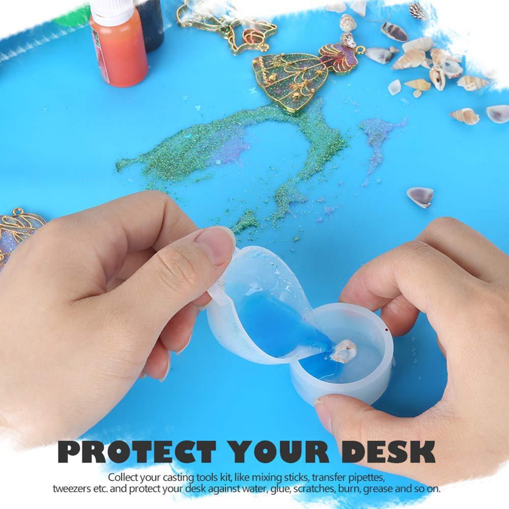40*30cm Silicone Mat Heat Resistant Placemat Waterproof Pad Kitchen Counter Protector Non-Slip Table Mat Kitchen Pastry Liner