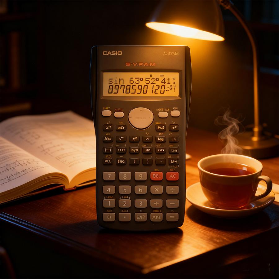 Casio Scientific Calculator - Suitable for Work and School FX-82MS-DEEP-BLUE