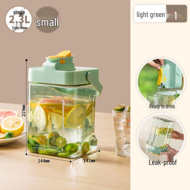 

Large Capacity Cold Water Pitcher with Spigot for Juice, Tea, and Cold Brew светло-зеленый