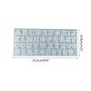 English Alphabet Epoxy Resin Molds Silicone Capital Lowercase Letters Cement Mold for DIY-Jewelry Pendants Crafts